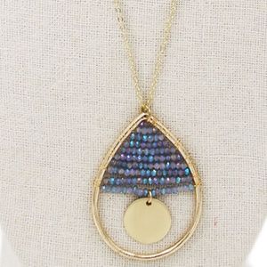 Teardrop beaded necklace